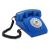 Telefono vintage fisso azzurro