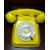 Telefono vintage giallo